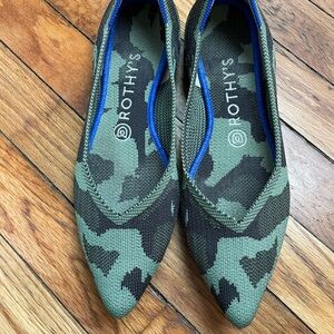 Rothy's The Point Camouflage Flats